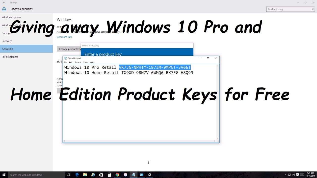 Windows 10 pro activation key generator free download